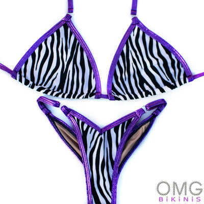 Zebra Wellness Posing Suit S/S | Clearance | OMG Bikinis