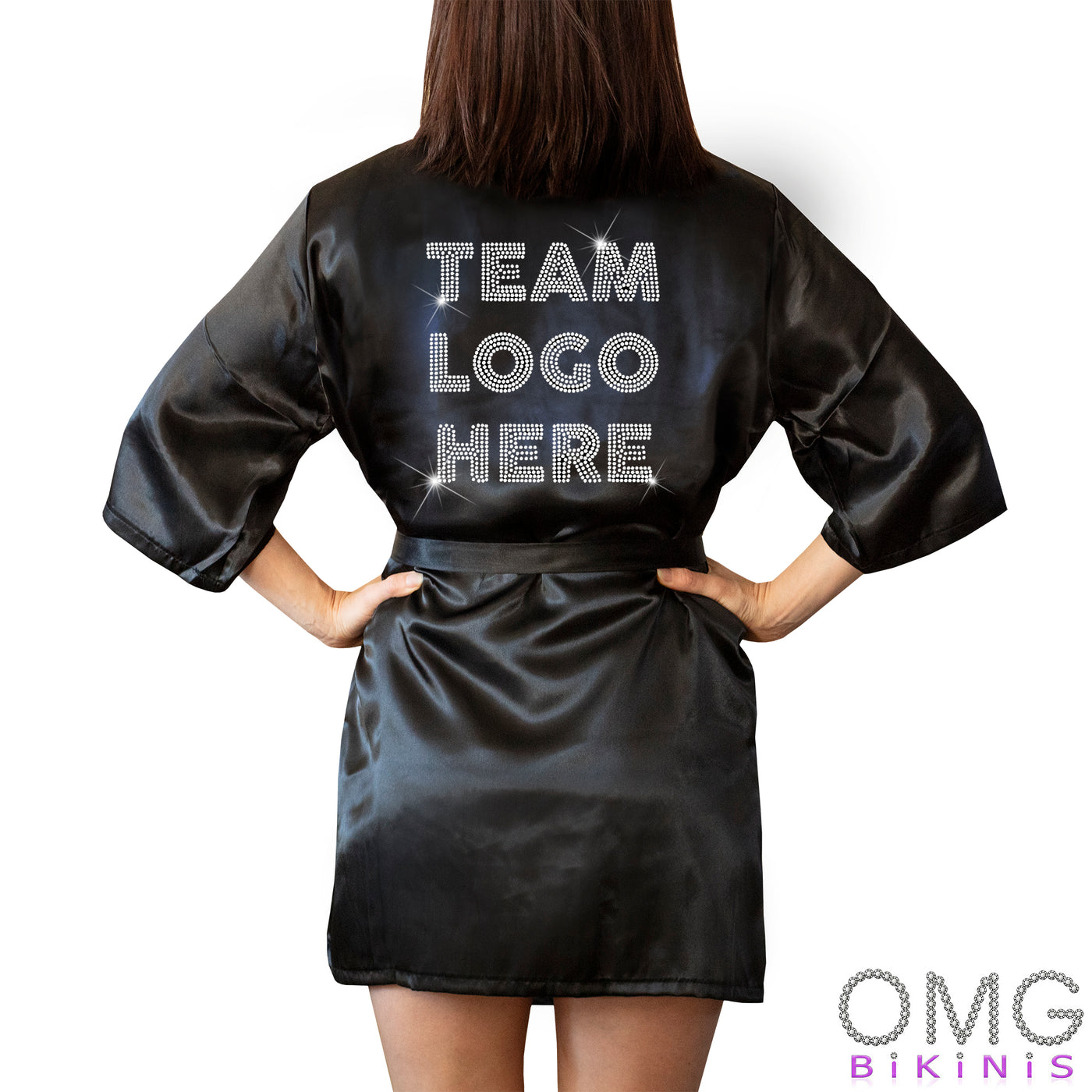 Team Logo Crystallized Competition Robe | OMG Bikinis