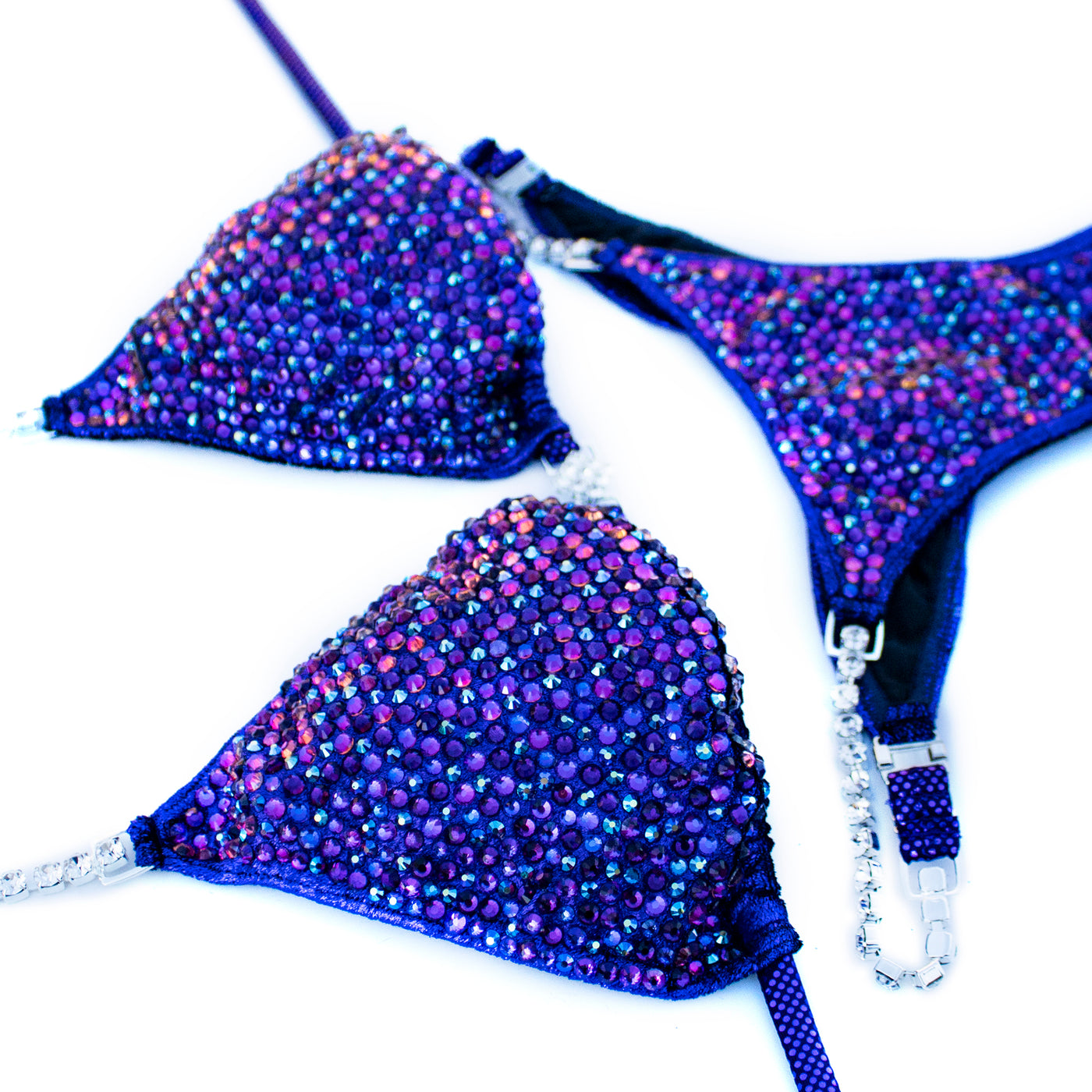 Dazzling Purple Velvet Competition Bikini | OMG Bikinis