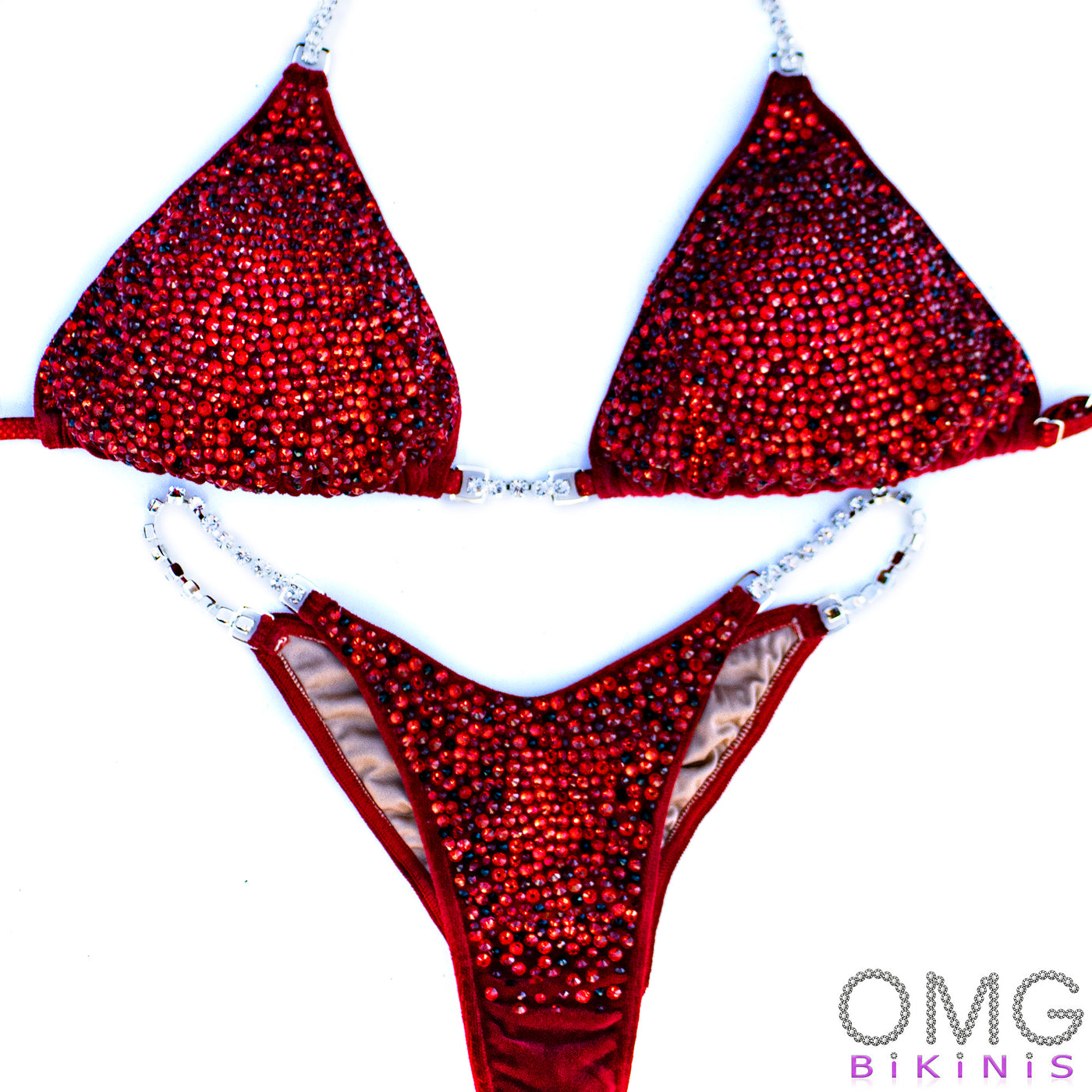 Luscious Red Velvet Competition Bikini | OMG Bikinis