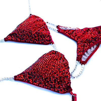 Luscious Red Velvet Competition Bikini | OMG Bikinis