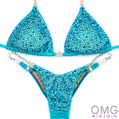 Tiffany Blue Competition Bikini | OMG Bikinis