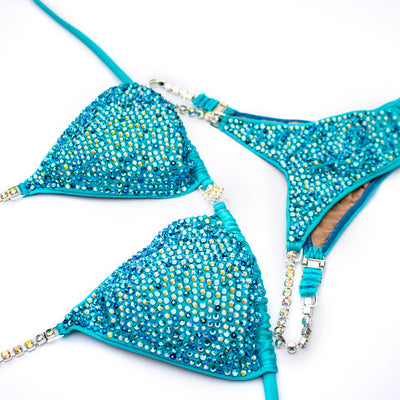 Tiffany Blue Competition Bikini | OMG Bikinis