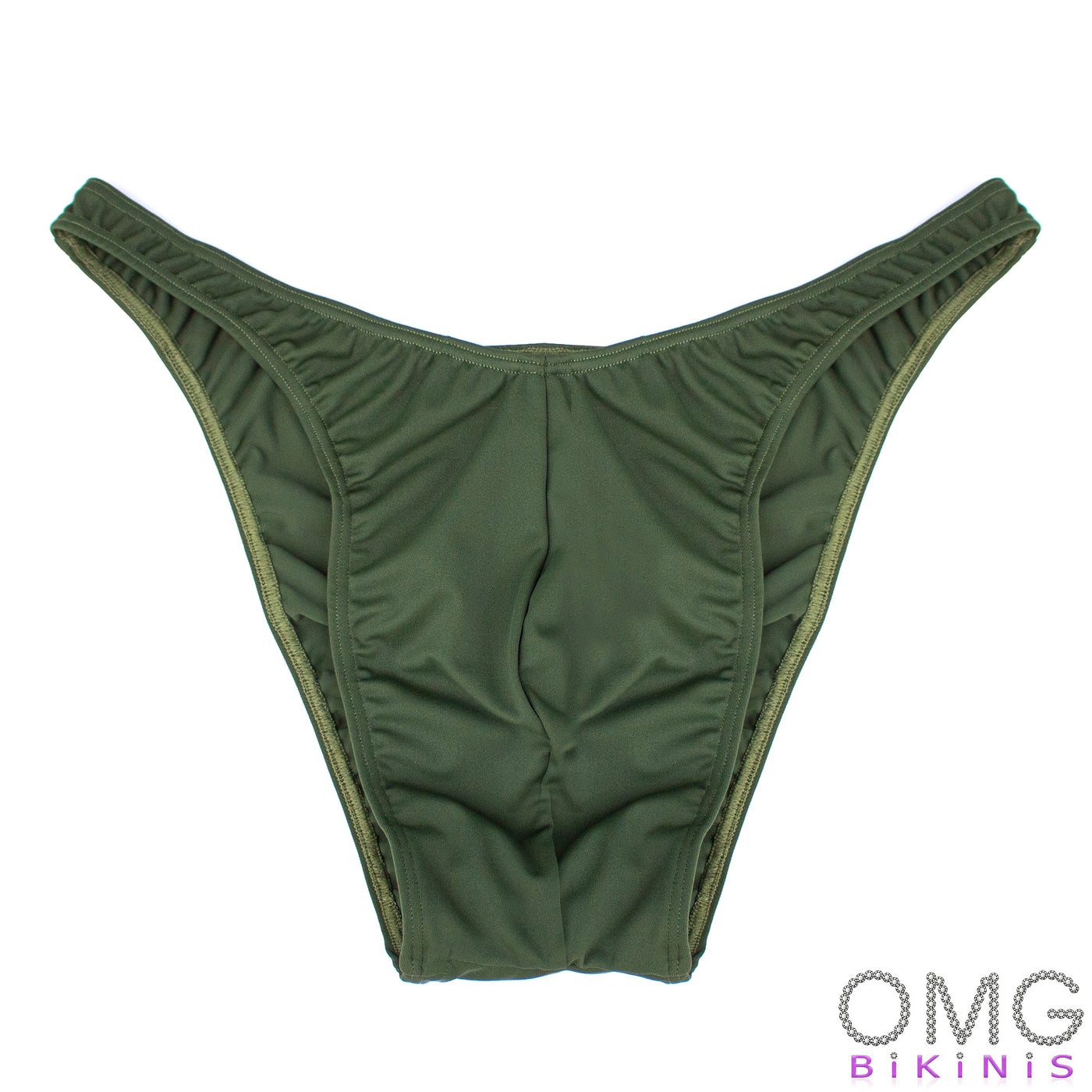 Men's Bodybuilding Posing Suit, Olive Tricot | Ships Tomorrow