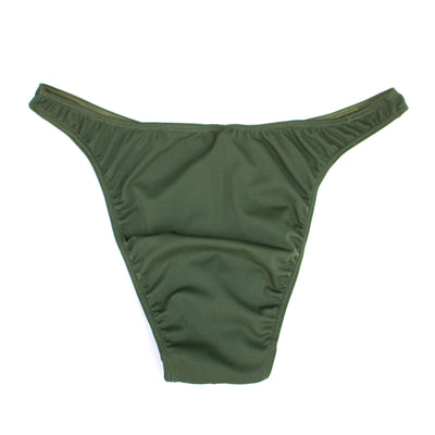 Men's Bodybuilding Posing Suit, Olive Tricot | Ships Tomorrow