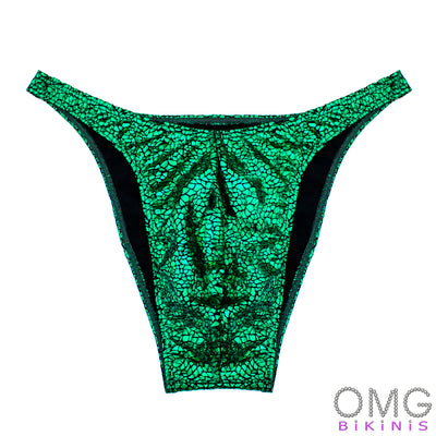 Men's Bodybuilding Posing Suit, Emerald Avatar Holo | Ships Tomorrow