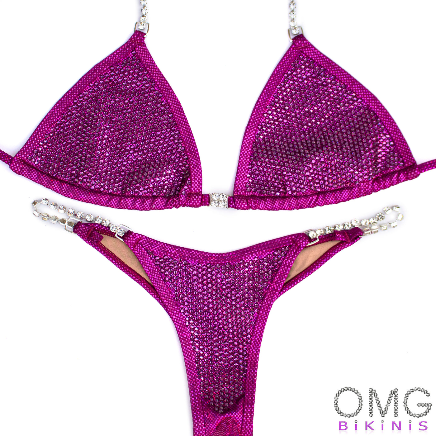 Hot Pink Competition Bikini M/S | Pre-Made Suits | OMG Bikinis