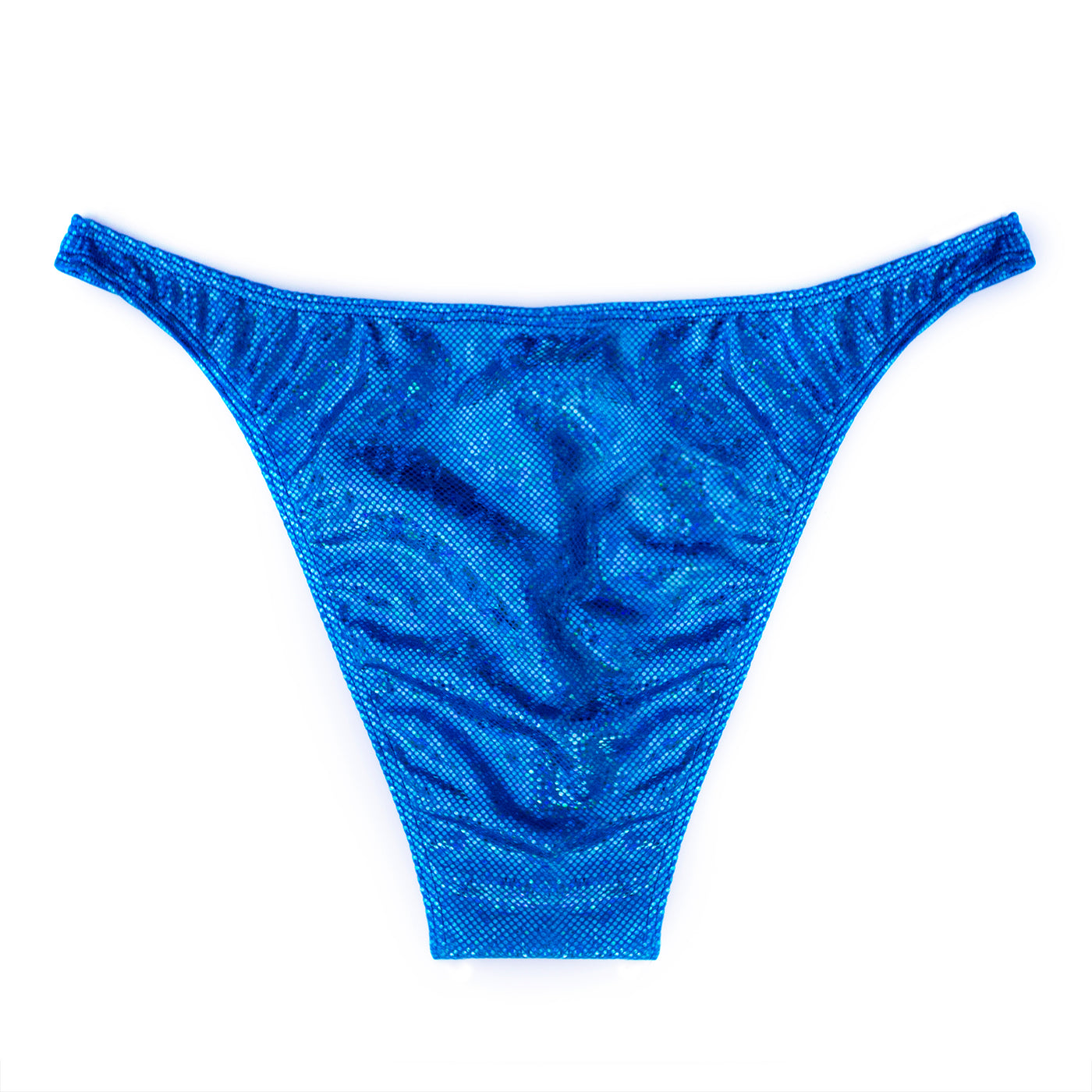 Men's Bodybuilding Posing Suit, Turquoise Holo | Ships Tomorrow