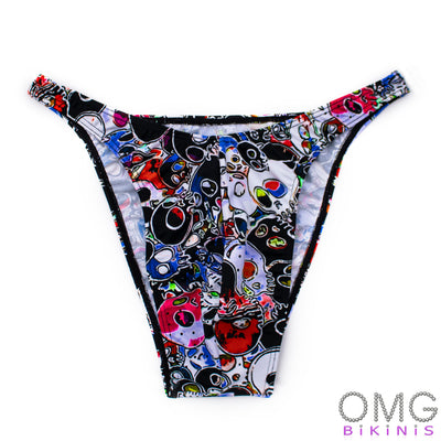 Men's Bodybuilding Posing Suit, Skulls Print | Posing Trunks | OMG Bikinis