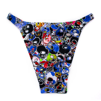 Men's Bodybuilding Posing Suit, Skulls Print | Posing Trunks | OMG Bikinis