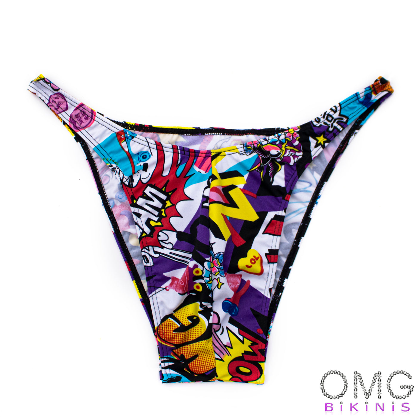 Men's Bodybuilding Posing Suit, Comics Print | Posing Trunks | OMG Bikinis