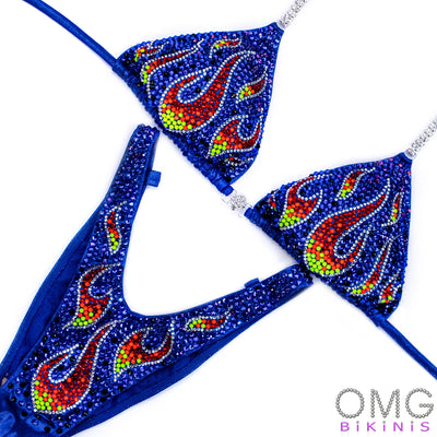 Flames Figure/WPD Competition Suit | OMG Bikinis