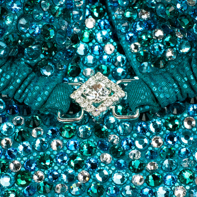Light Teal Sparkle Competition Bikini | OMG Bikinis
