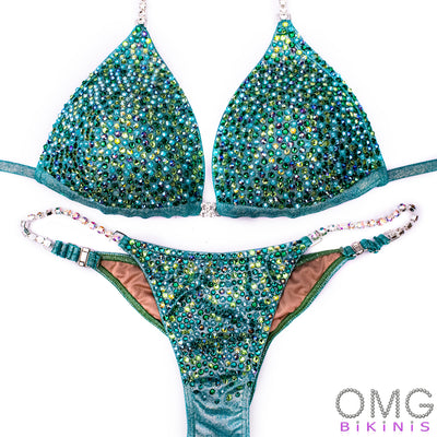 Minty Sparkles Competition Bikini | OMG Bikinis
