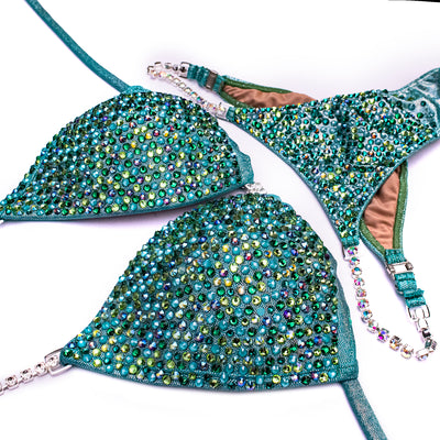 Minty Sparkles Competition Bikini | OMG Bikinis
