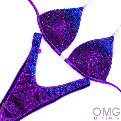 Burple Ombre Figure/WPD Competition Suit | OMG Bikinis