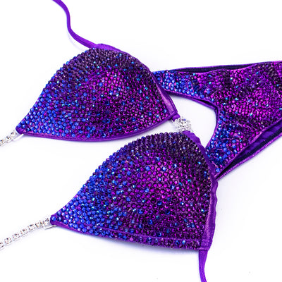 Burple Ombre Figure/WPD Competition Suit | OMG Bikinis