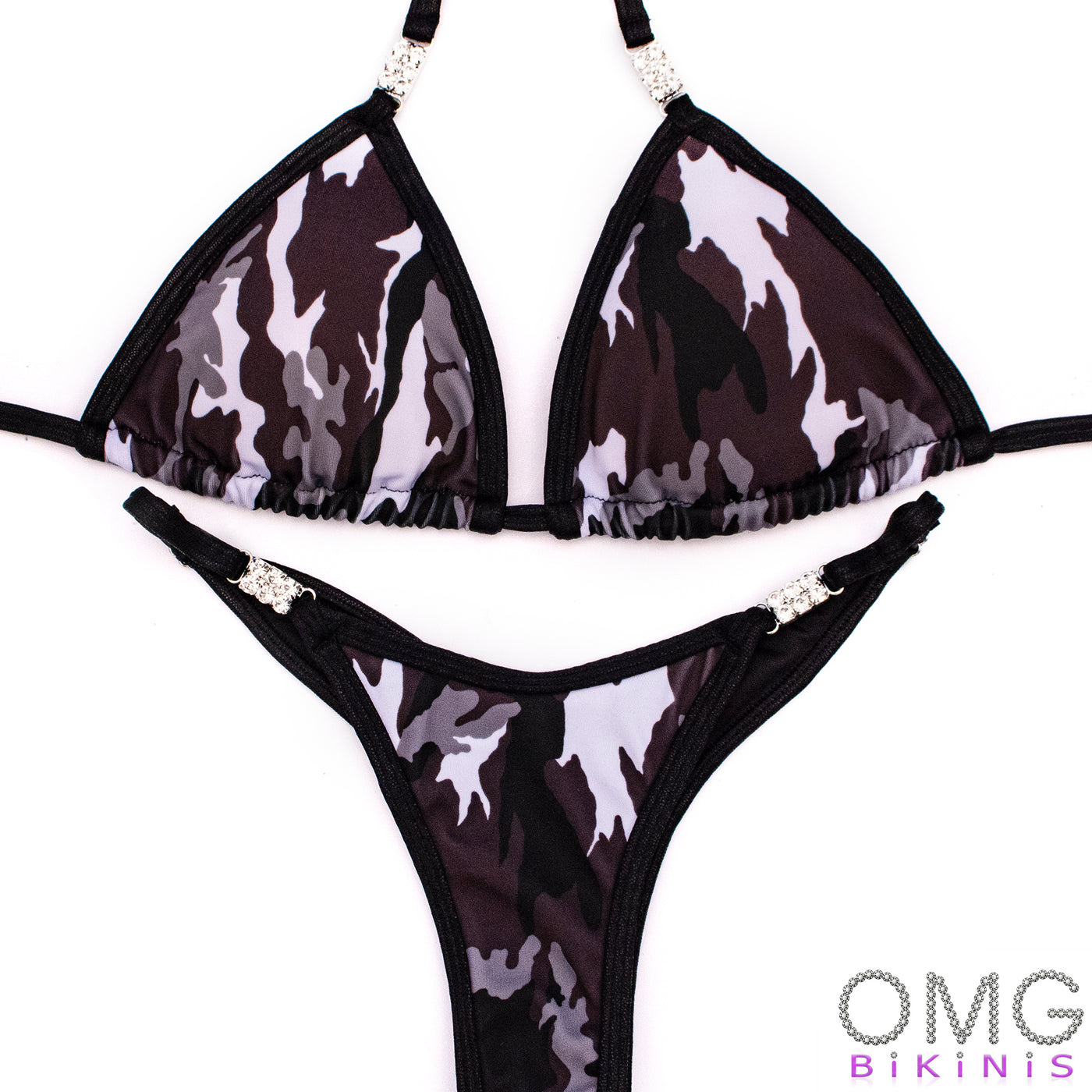 Grey Camo Posing Suit | NPC/IFBB/OCB Practice Suit