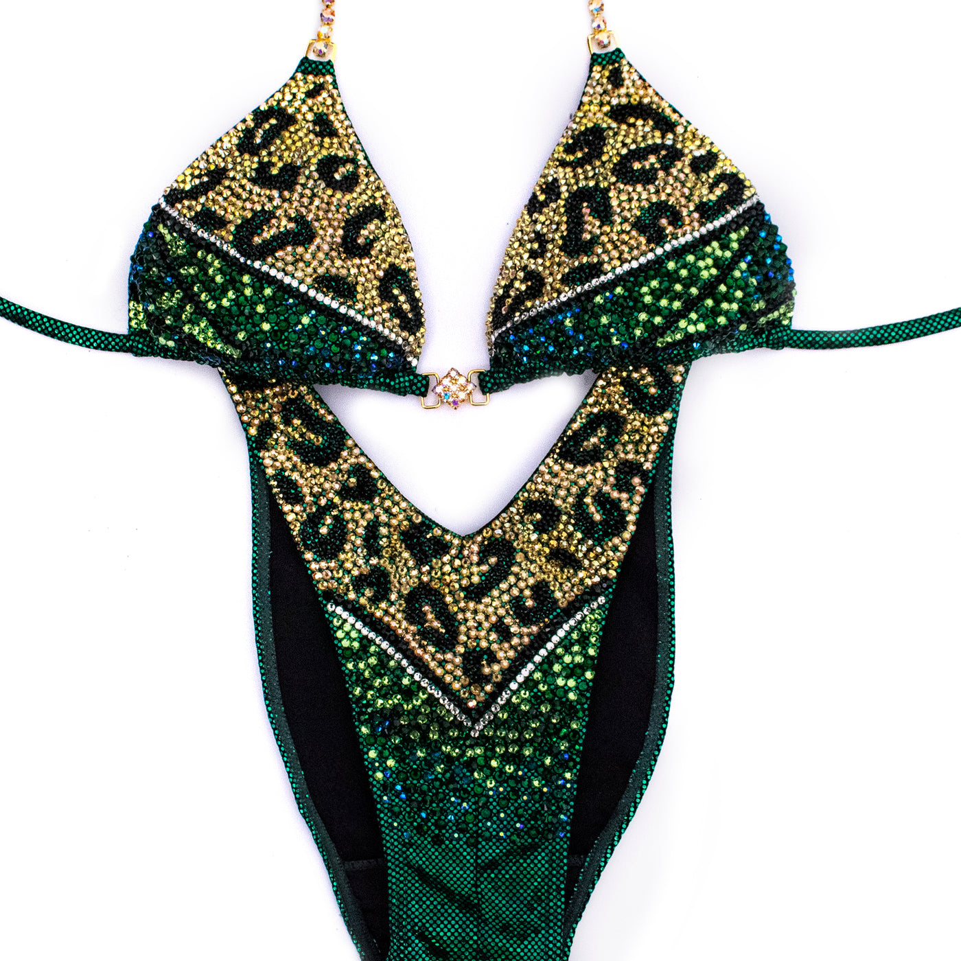 Golden Cheetah Figure/WPD Competition Suit | OMG Bikinis