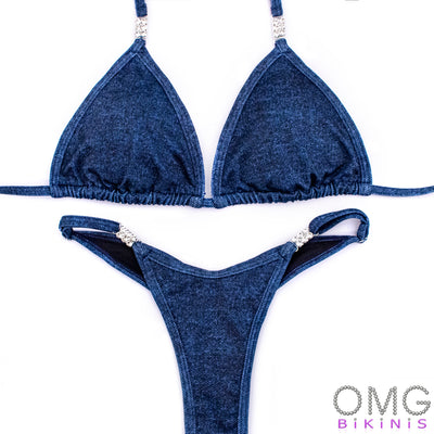 Jeans Print Posing Suit | NPC/IFBB/OCB Practice Suit