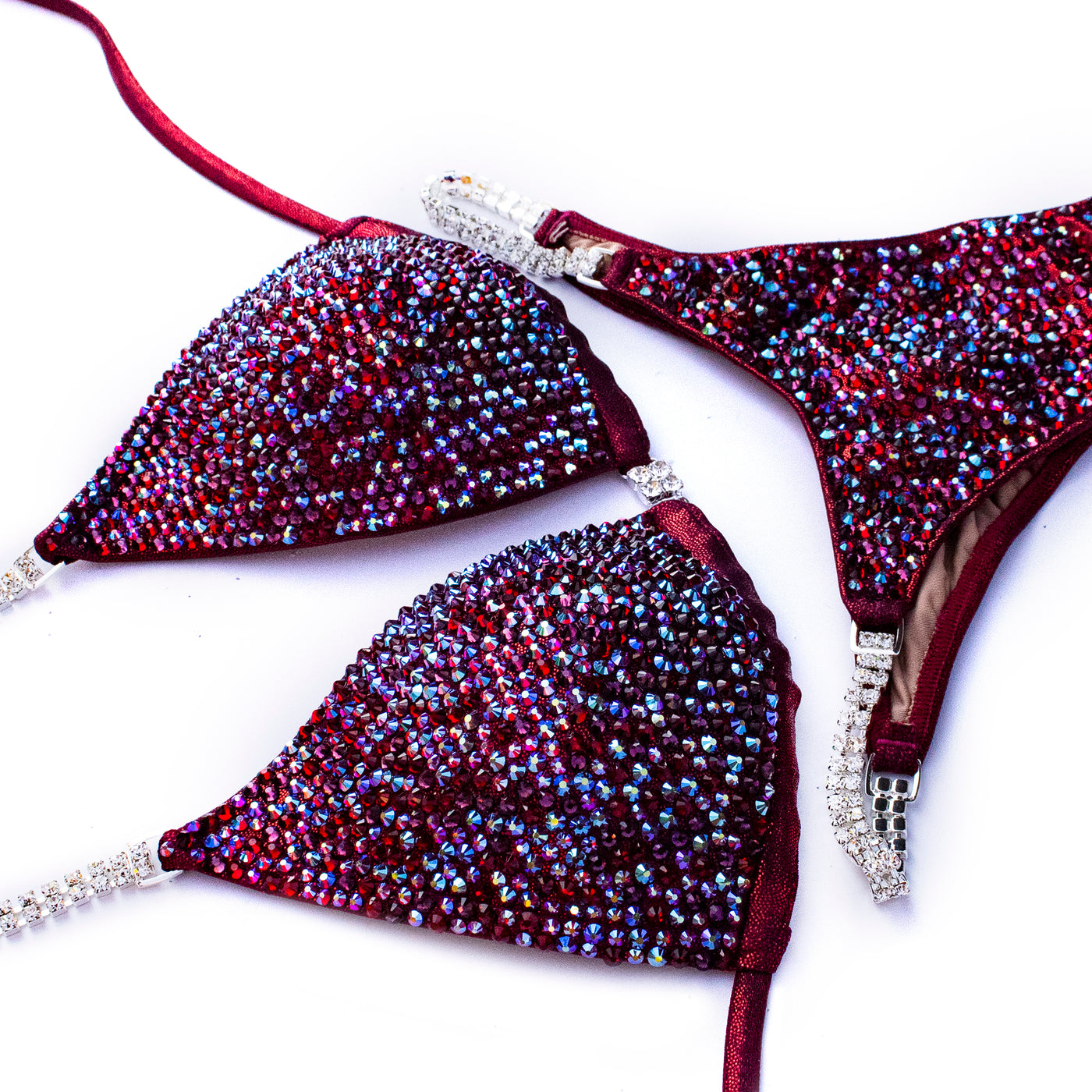 Rich Burgundy Competition Bikini | OMG Bikinis