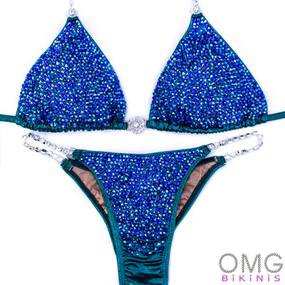 Emerald Blue Competition Bikini | OMG Bikinis