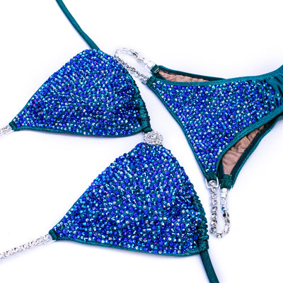 Emerald Blue Competition Bikini | OMG Bikinis