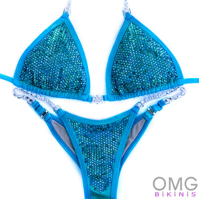 Turquoise Green Competition Suit | OMG Bikinis