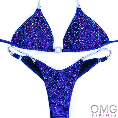 Purple Metallic Velvet Suit M/M | Pre-Made Suits | OMG Bikinis