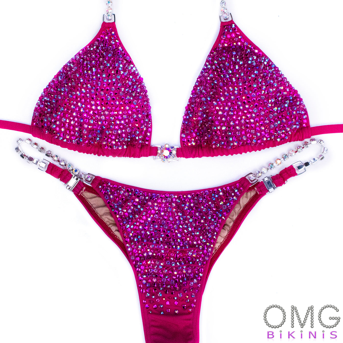 Raspberry Pink Dazzle Competition Bikini | OMG Bikinis