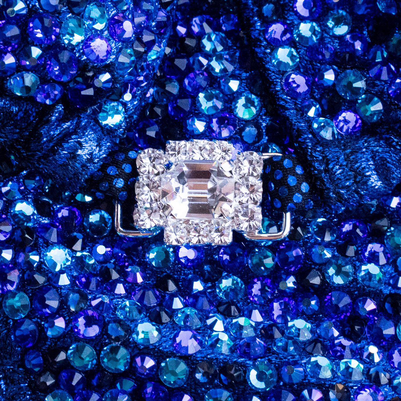 Royal Blue Metallic Velvet Competition Bikini | OMG Bikinis