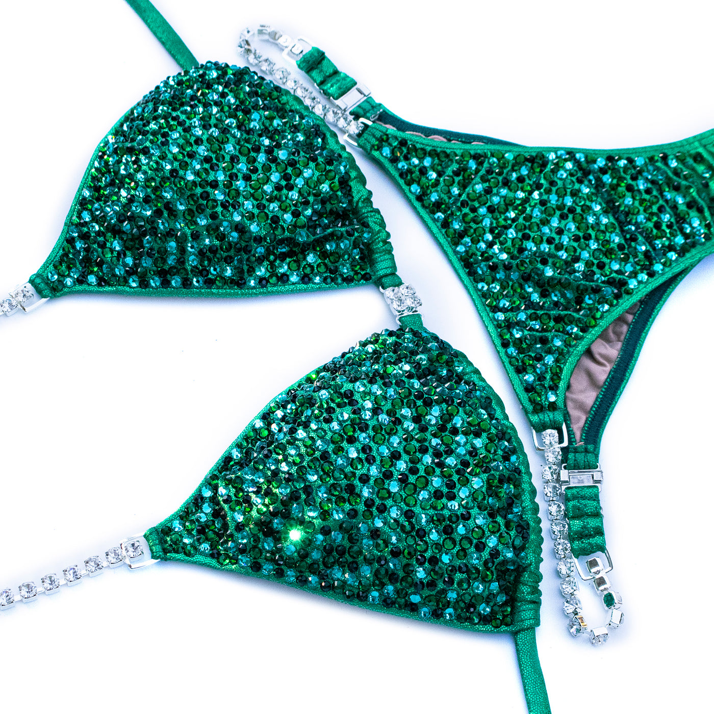 Jet Green Competition Bikini | OMG Bikinis