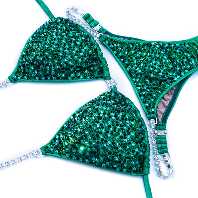 Jet Green Competition Bikini | OMG Bikinis