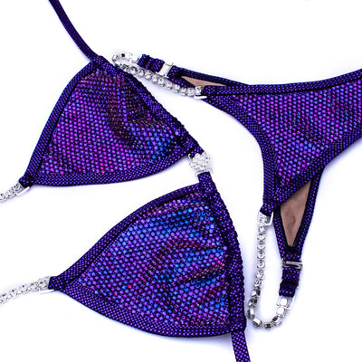 Bright Purple Competition Bikini S/S Micro | Pre-Made Suits | OMG Bikinis