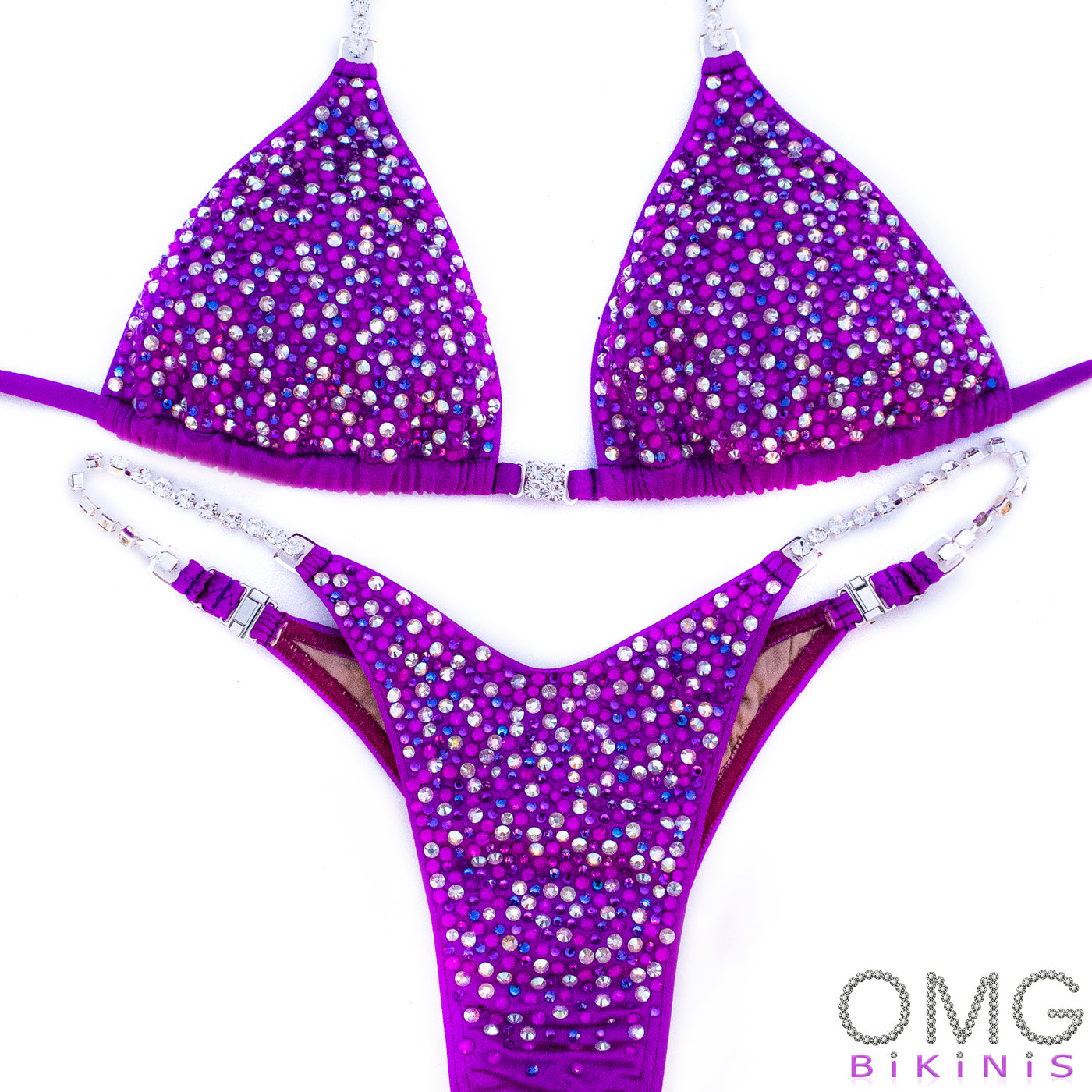 Magenta Purple AB Competition Bikini | OMG Bikinis