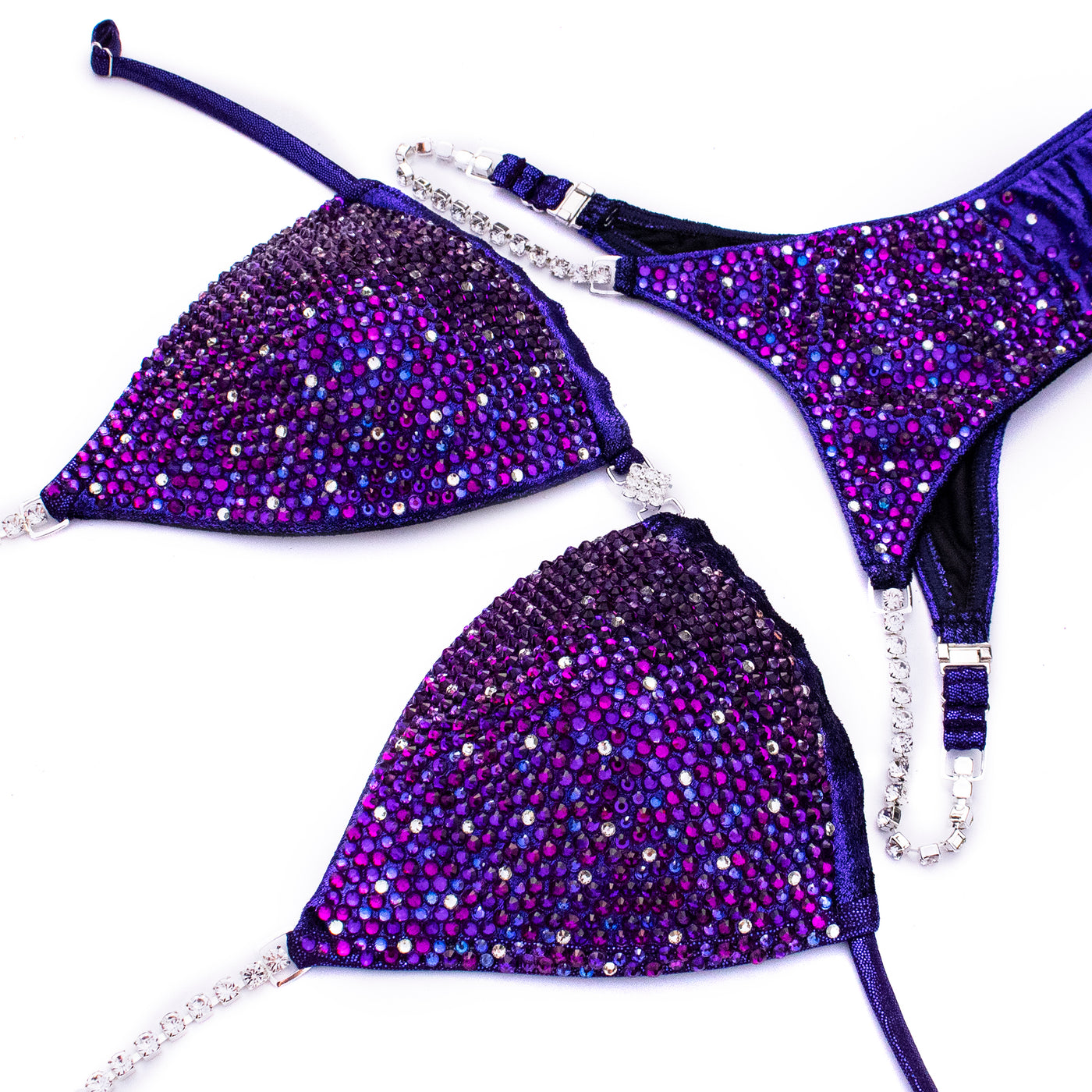 Adonica Metallic Velvet Competition Bikini | OMG Bikinis