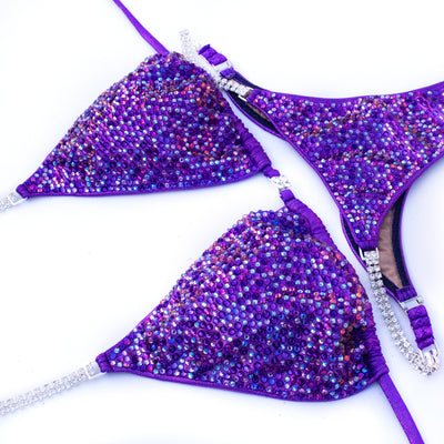Grape Crush Competition Suit XL/M | Pre-Made Suits | OMG Bikinis