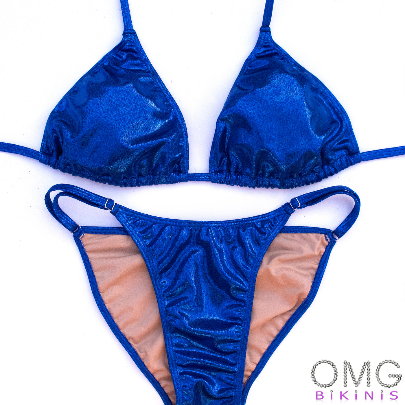 Blue Pin Dot FIT MODEL Suit XL/M | Clearance | OMG Bikinis