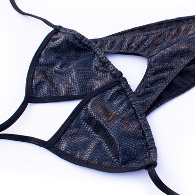 Snake Holo Figure Posing Suit M/S Brazilian cut | Clearance | OMG Bikinis