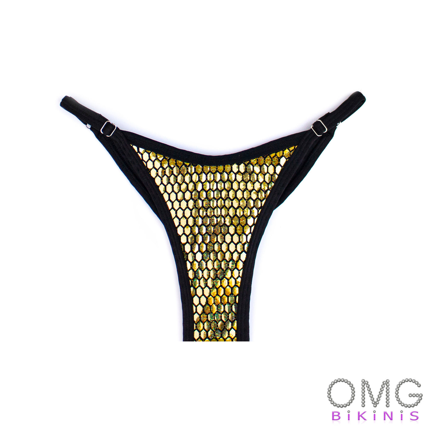Golden Foil Super Basic Posing Suit / BOTTOMS | Clearance | OMG Bikinis