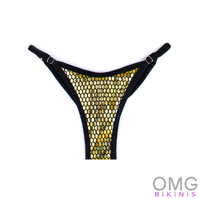 Golden Foil Super Basic Posing Suit / BOTTOMS | Clearance | OMG Bikinis