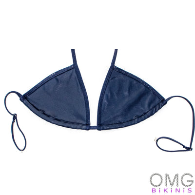 Navy Blue Figure Posing Suit / TOP | Clearance | OMG Bikinis