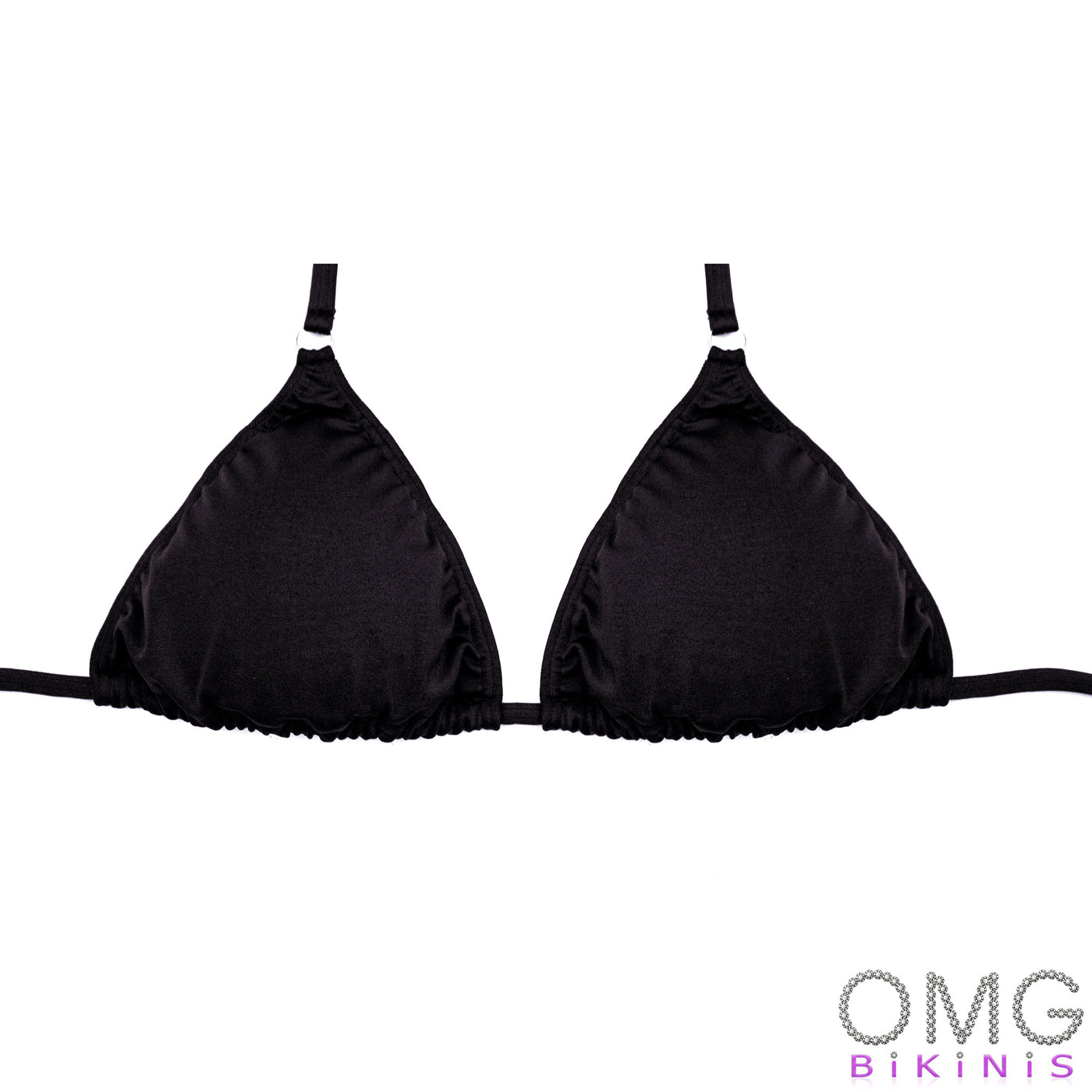 Black Matte Posing Suit Swim Style / TOP | Clearance | OMG Bikinis