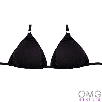 Black Matte Posing Suit Swim Style / TOP | Clearance | OMG Bikinis