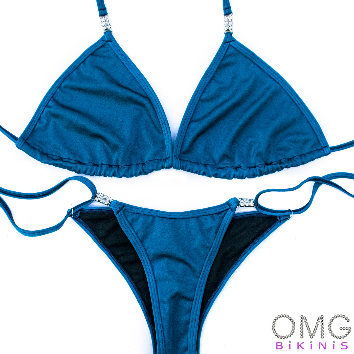Teal Matte Posing Suit XL/S | Clearance | OMG Bikinis
