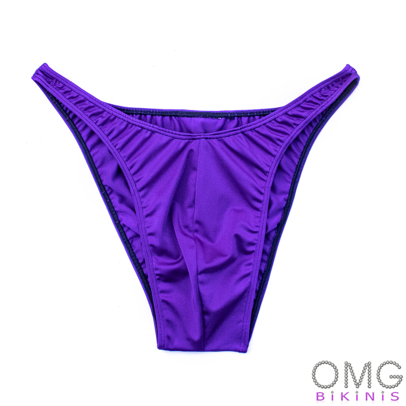 Men's Bodybuilding Posing Suit, Purple Tricot, Size L | Ships Tomorrow