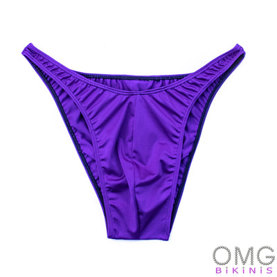 Men's Bodybuilding Posing Suit, Purple Tricot, Size L | Ships Tomorrow