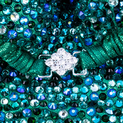 Kelly Green Dazzle Competition Bikini | OMG Bikinis