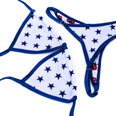 Blue Stars Super Basic Posing Suit / TOP | Clearance | OMG Bikinis