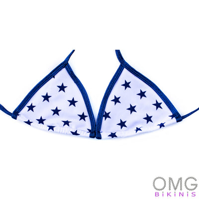 Blue Stars Super Basic Posing Suit / TOP | Clearance | OMG Bikinis